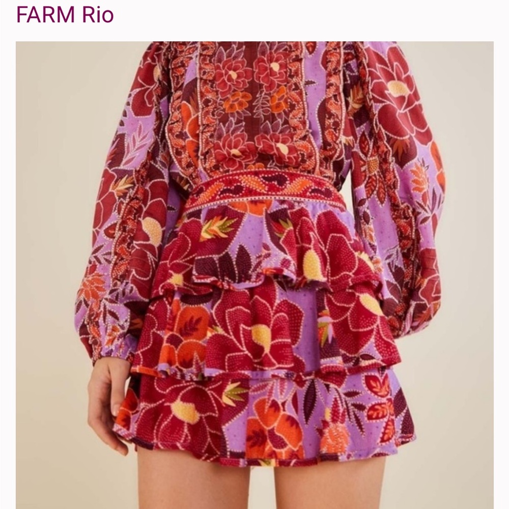 NWT FARM Rio Floral Skirt